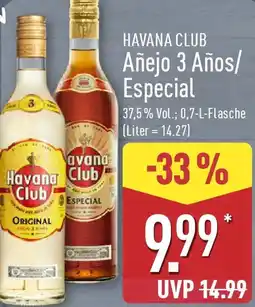 Aldi Nord HAVANA CLUB Añejo 3 Años/ Especial Angebot