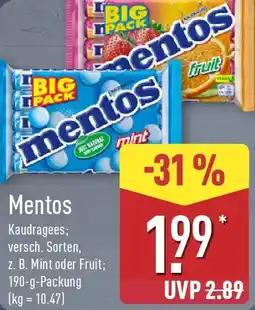 Aldi Nord Mentos Angebot