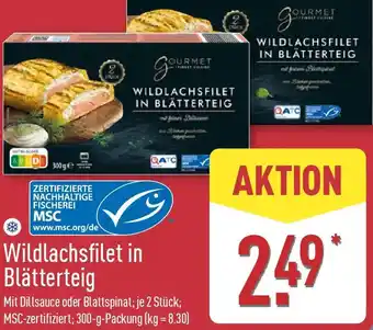 Aldi Nord Wildlachsfilet in Blätterteig Angebot