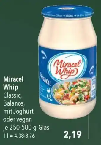 CITTI Markt Miracel Whip Classic, Balance, mit Joghurt oder vegan Angebot