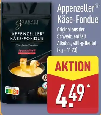 Aldi Nord Appenzeller Käse-Fondue Angebot