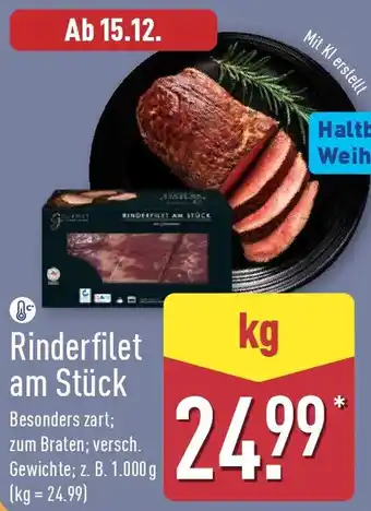 Aldi Nord Rinderfilet am Stück Angebot