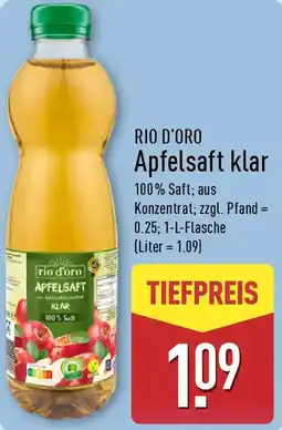 Aldi Nord RIO D'ORO Apfelsaft klar Angebot