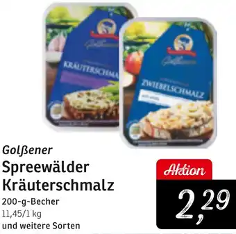 KONSUM Golẞener Spreewälder Kräuterschmalz Angebot