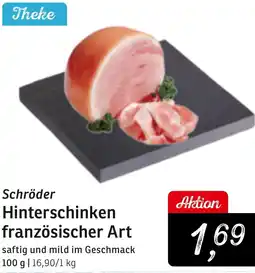 KONSUM Schröder Hinterschinken französischer Art Angebot