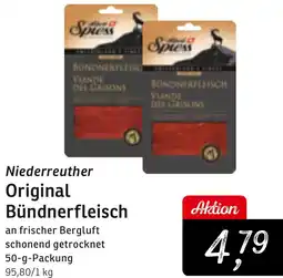 KONSUM Niederreuther Original Bündnerfleisch Angebot