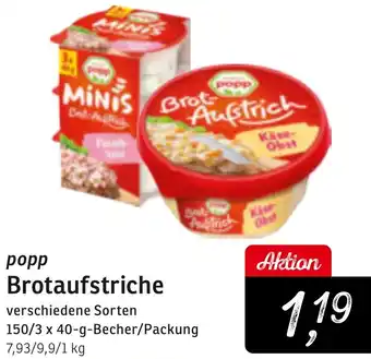 KONSUM popp Brotaufstriche Angebot