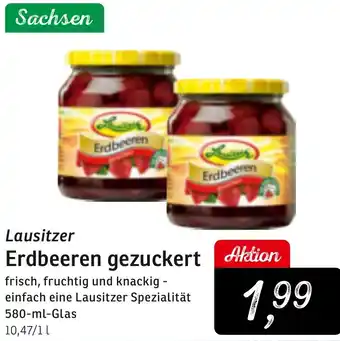 KONSUM Lausitzer Erdbeeren gezuckert Angebot