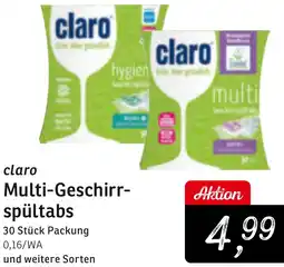 KONSUM claro Multi-Geschirrspültabs Angebot