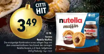 CITTI Markt Ferrero Nutella Muffins Angebot