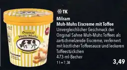CITTI Markt Milram Muh-Muhs Eiscreme mit Toffee Angebot