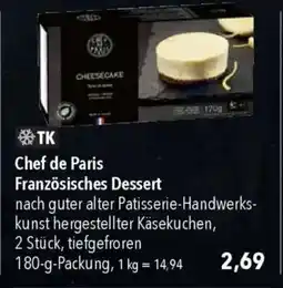 CITTI Markt Chef de Paris Französisches Dessert Angebot