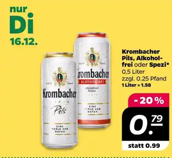 NETTO Krombacher pils, alkoholfrei oder spezi Angebot