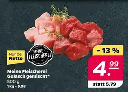 NETTO Meine fleischerei gulasch gemischt Angebot