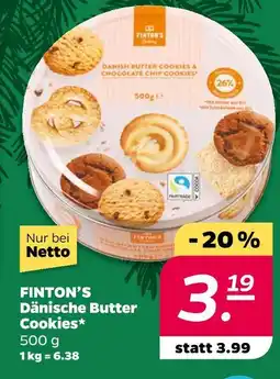 NETTO Finton's dänische butter cookies Angebot