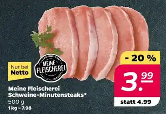 NETTO Meine fleischerei schweine-minutensteaks Angebot