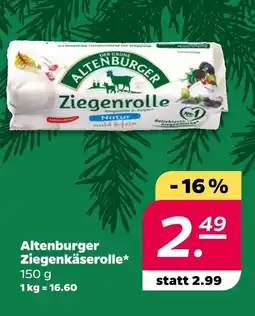 NETTO Altenburger ziegenkäserolle Angebot