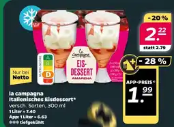 NETTO La campagna italienisches eisdessert Angebot