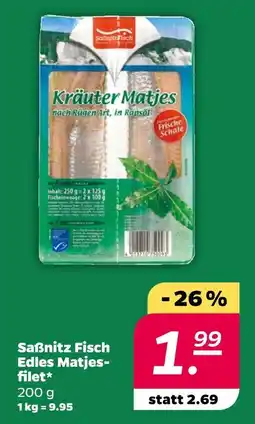 NETTO Saßnitz fisch edles matjesfilet Angebot