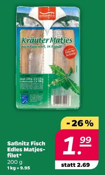 NETTO Saßnitz fisch edles matjesfilet Angebot