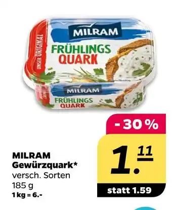 NETTO Milram gewürzquark Angebot