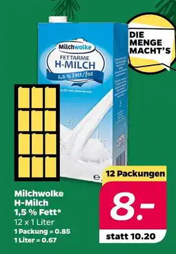 NETTO Milchwolke h-milch Angebot