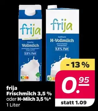NETTO Frija frischmilch 3,5 % Angebot