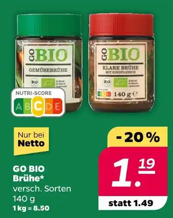 NETTO Go bio brühe Angebot