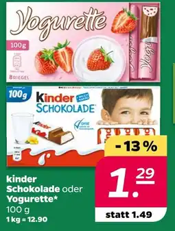 NETTO Kinder schokolade Angebot