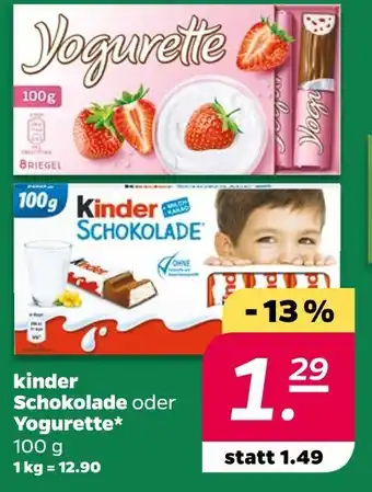 NETTO Kinder schokolade Angebot