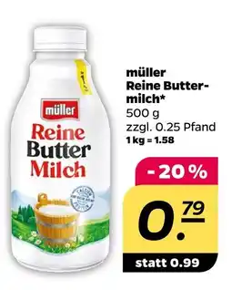 NETTO Müller reine buttermilch Angebot