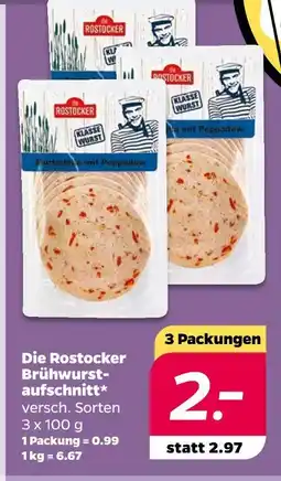 NETTO Die rostocker brühwurstaufschnitt Angebot
