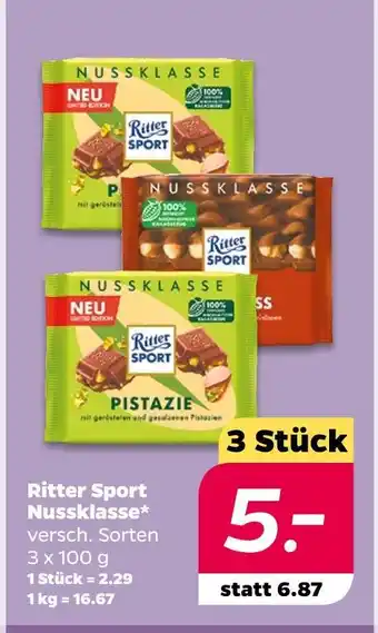 NETTO Ritter sport nussklasse Angebot