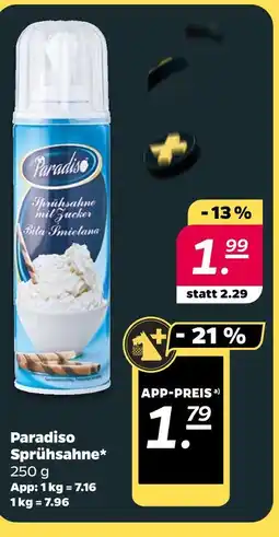NETTO Paradiso sprühsahne Angebot
