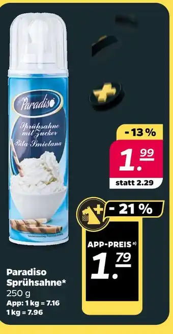 NETTO Paradiso sprühsahne Angebot