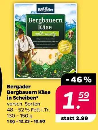 NETTO Bergader bergbauern käse in scheiben Angebot