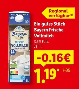 Lidl Bayern frische vollmilch Angebot