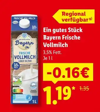 Lidl Bayern frische vollmilch Angebot