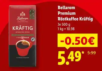 Lidl Bellarom premium röstkaffee kräftig Angebot