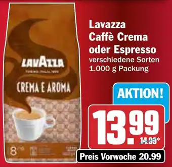 HIT Lavazza Caffè Crema oder Espresso Angebot