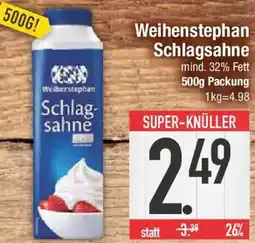 E-Center Weihenstephan Schlagsahne Angebot
