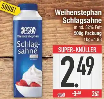 E-Center Weihenstephan Schlagsahne Angebot