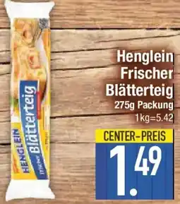 E-Center Henglein Frischer Blätterteig Angebot
