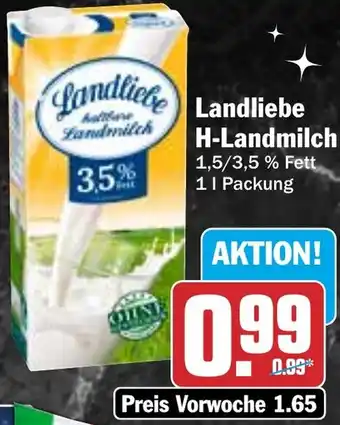 HIT Landliebe H-Landmilch Angebot