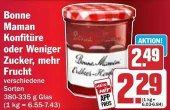 HIT Bonne Maman Konfitüre oder Weniger Zucker, mehr Frucht Angebot