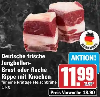 HIT Deutsche frische Jungbullen-Brust oder flache Rippe mit Knochen Angebot