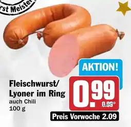 HIT Fleischwurst/Lyoner im Ring Angebot