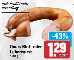 HIT Omas Blut- oder Leberwurst Angebot