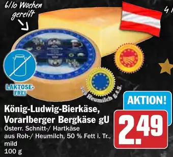 HIT König-Ludwig-Bierkäse, Vorarlberger Bergkäse gU Angebot