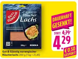 E-Center Gut & günstig norwegischer räucherlachs Angebot